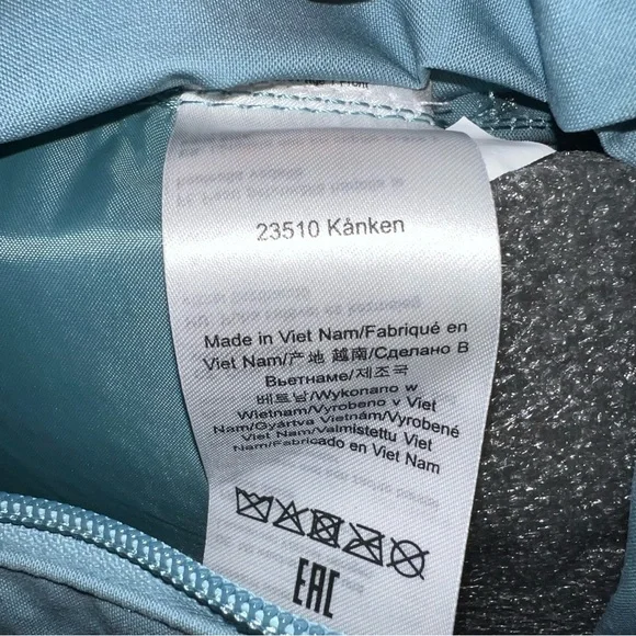 Fjallraven Kanken Sky Blue Fabric Backpack with Laptop Sleeve - Picture 10 of 10